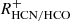 $ R_{\mathrm{HCN/HCO}}^{+} $