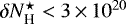 $\delta N^{\star}_{\textrm{H}} < 3\,{\times}\,10^{20}$