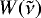 $W(\tilde{\nu})$
