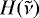 $H(\tilde{\nu})$