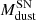 $ M_{\mathrm{dust}}^{\mathrm{SN}} $