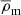 $ \overline\rho_{\mathrm{m}} $
