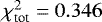 $\chi^2_{\textrm{tot}} = 0.346$