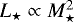 $L_{\star} \propto M_{\star}^2$