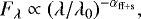 \begin{equation*} F_{\lambda} \propto (\lambda/\lambda_0)^{-\alpha_{\mathrm{ff&#x002B;s}}},\end{equation*}