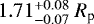 $1.71_{-0.07}^{&#x002B;0.08}~R_{\textrm{p}}$