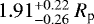 $1.91_{-0.26}^{&#x002B;0.22}~R_{\textrm{p}}$