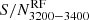 $ S/N^{\mathrm{RF}}_{3200{-}3400} $