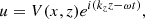 $$ \begin{aligned} u=V(x,z)e^{i(k_zz-\omega t)}, \end{aligned} $$