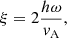 $$ \begin{aligned} \xi =2\frac{h\omega }{v_{\rm A}}, \end{aligned} $$