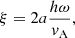 $$ \begin{aligned} \xi =2a\frac{h\omega }{v_{\rm A}}, \end{aligned} $$