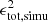 $ \epsilon_{\rm tot,simu}^2 $