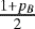 $\frac{1+p_B}{2}$