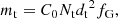 $$ \begin{aligned} m_{\rm t}=C_0 {N_{\rm t}} {d_{\rm t}}^2 f_{\rm G} , \end{aligned} $$