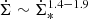 $ \dot{\Sigma} \sim \dot{\Sigma}_*^{1.4-1.9} $