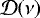${\cal D}(\nu)$