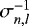 $\sigma_{n,l}^{-1}$