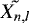 $\tilde{X_{n,l}}$