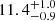 $ {11.4}^{+1.0}_{-0.9} $