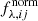 $ f_{\lambda,ij}^\mathrm{norm} $