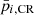 $ \bar{p}_{i, \mathrm{CR}} $