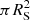 $ \pi R_{\mathrm{S}}^2 $
