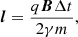 $$ \begin{aligned}&\boldsymbol{l} = \frac{q\boldsymbol{B}\Delta t}{2\gamma m}, \end{aligned} $$
