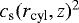 $c_{\textrm{s}}(r_{\mathrm{cyl}},z)^2$