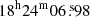 $ 18^{\mathrm{h}}24^{\mathrm{m}}06{{\overset{\text{ s}}{.}}}98 $