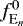 Mathematical equation: $f_{\textrm{E}_{n}}^{0}$