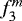 Mathematical equation: $f_{3}^{m}$
