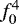 Mathematical equation: $f_{0}^{4}$