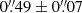 $ 0{{\overset{\prime\prime}{.}}}49 \pm 0{{\overset{\prime\prime}{.}}}07 $