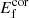 $ E_{\mathrm{f}}^{\mathrm{cor}} $