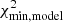 $ \chi^2_{\rm min, model} $