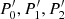 $ P_0^\prime, P_1^\prime, P_2^\prime $