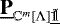 $\underline{\bf{P}}_{\mathbb{C}^m[\Lambda]\underline{\tilde{\mathds{1}}}}$