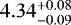 $4.34_{-0.09}^{&#x002B;0.08}$