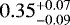$0.35_{-0.09}^{&#x002B;0.07}$