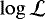 $\log{\mathcal{L}}$
