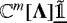 $\mathbb{C}^m[\bm{\Lambda}]\underline{\tilde{\mathds{1}}}$
