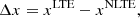 $$ \begin{aligned} \Delta x = x^\mathrm{LTE}-x^\mathrm{NLTE}, \end{aligned} $$