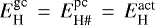 $E^{\textrm{gc}}_{\textrm{H}}\,=\,E^{\textrm{pc}}_{\textrm{H}{\#}}\,=\,E^{\textrm{act}}_{\textrm{H}}$