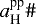 $a^{\textrm{pp}}_{\textrm{H}}{{\#}}$