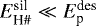 $E^{\textrm{sil}}_{\textrm{H}{{\#}}} \ll E^{\textrm{des}}_{\textrm{p}}$
