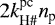$2k^{\textrm{pc}}_{\textrm{H}{\#}}n_{\textrm{p}}$