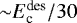 ${\sim}E^{\textrm{des}}_{\textrm{c}}/30$