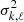 $ {\sigma}_{k,\ell}^2 $