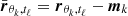 $ \bar{\boldsymbol{r}}_{\theta_k,t_\ell}=\boldsymbol{r}_{\theta_k,t_\ell}-\boldsymbol{m}_k $