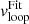 $ v^{\mathrm{Fit}}_{\mathrm{loop}} $